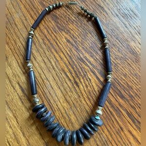 Dark Purple Beaded Necklace